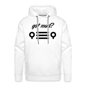 got mud? - Men's Premium Hoodie - white - Front - Liam (192cm)