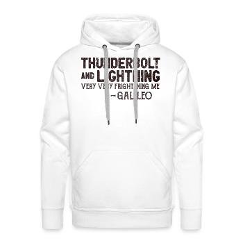Thunderbolts And Lightning - Men's Premium Hoodie - white - Front - Liam (192cm)