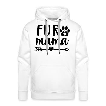 Fur mama - Men's Premium Hoodie - white - Front - Liam (192cm)