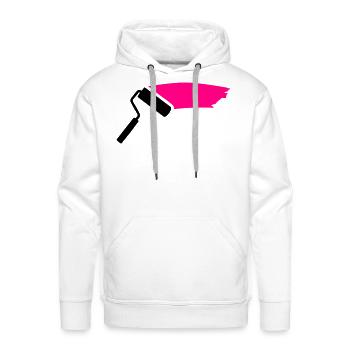 Painter - Men's Premium Hoodie - white - Front - Liam (192cm)