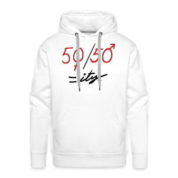 Equality - Men's Premium Hoodie - white - Front - Liam (192cm)
