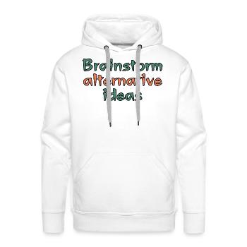 Brainstorm Alternative Ideas - Men's Premium Hoodie - white - Front - Liam (192cm)