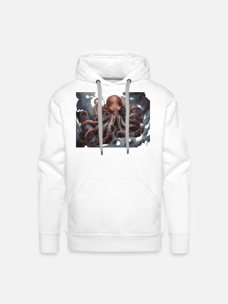 octopus3 - Men's Premium Hoodie - white