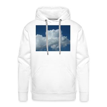 clouds 009193 - Men's Premium Hoodie - white - Front - Liam (192cm)