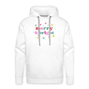 Merry & Bright - Men's Premium Hoodie - white - Front - Liam (192cm)