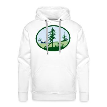 country scene - Men's Premium Hoodie - white - Front - Liam (192cm)