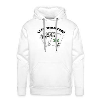 royal flash spade - Men's Premium Hoodie - white - Front - Liam (192cm)