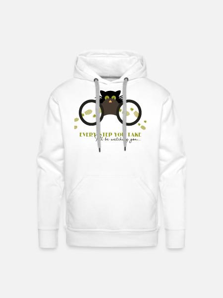 every step you take - Men's Premium Hoodie - white