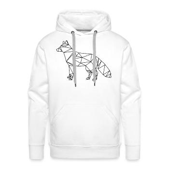Fox music - Men's Premium Hoodie - white - Front - Liam (192cm)