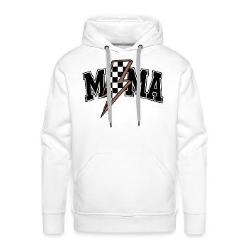 Mama Lightning Bolt - Men's Premium Hoodie - white - Front - Liam (192cm)