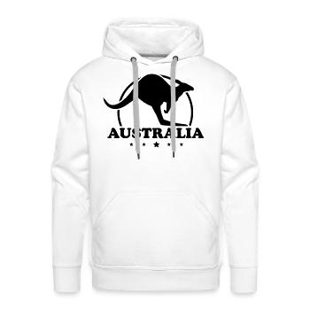 australia_design_ty1 - Men's Premium Hoodie - white - Front - Liam (192cm)