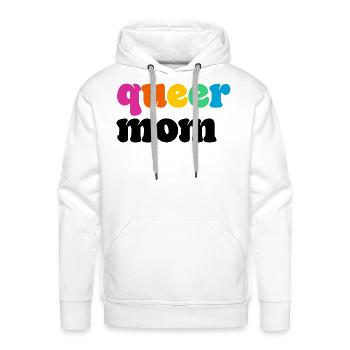 Queer Mom - Men's Premium Hoodie - white - Front - Liam (192cm)