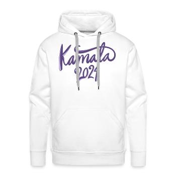 Kamala 2024 - Men's Premium Hoodie - white - Front - Liam (192cm)