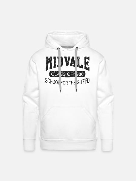 Midvale School for the Gifted Gary Larson the Far - Men's Premium Hoodie - white