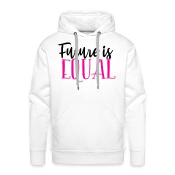 Future Is Equal - Men's Premium Hoodie - white - Front - Liam (192cm)