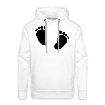 baby_fuesse_1__f1 - Men's Premium Hoodie - white - Front - Liam (192cm)