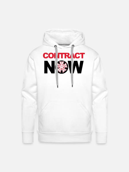 Contract now snl t shirt - Men's Premium Hoodie - white