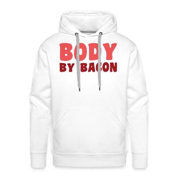body - Men's Premium Hoodie - white - Front - Liam (192cm)