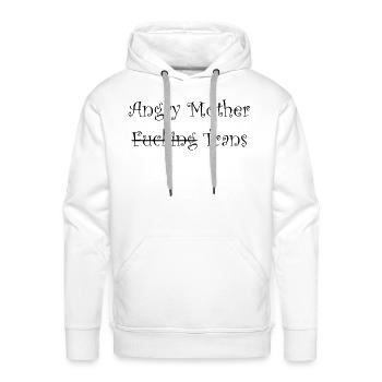 Angry Mother F Trans - Men's Premium Hoodie - white - Front - Liam (192cm)