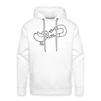 Womanizer Logo Chick Magnet - Men's Premium Hoodie - white - Front - Liam (192cm)