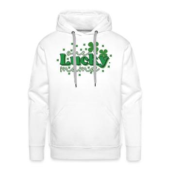 Lucky Mama and Lucky Charm - Men's Premium Hoodie - white - Front - Liam (192cm)