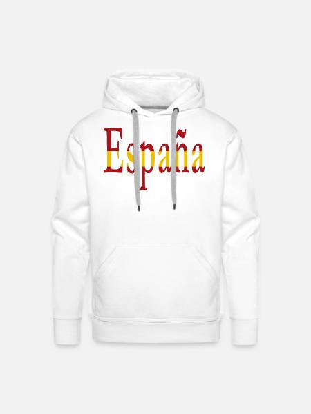 Espana green funny - Men's Premium Hoodie - white