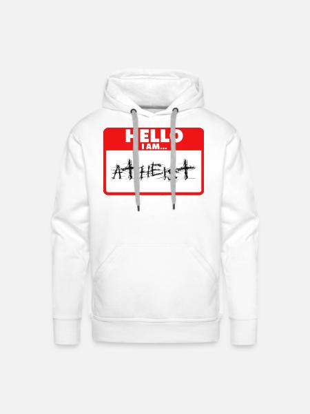 Atheist - Men's Premium Hoodie - white