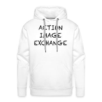 Action Image Exchange - Men's Premium Hoodie - white - Front - Liam (192cm)