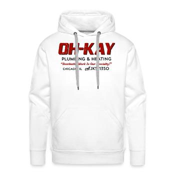 Oh Kay Plumbing And Heating - Men's Premium Hoodie - white - Front - Liam (192cm)