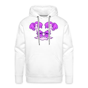 2 Ducks Small Cute Two Birds Sunglasses Funny Palm - Men's Premium Hoodie - white - Front - Liam (192cm)