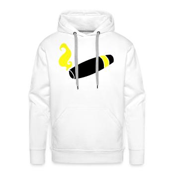 cigar for new baby - Men's Premium Hoodie - white - Front - Liam (192cm)