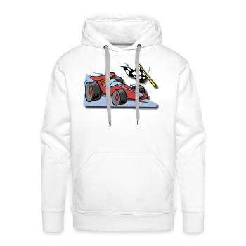 Indy Car - Men's Premium Hoodie - white - Front - Liam (192cm)
