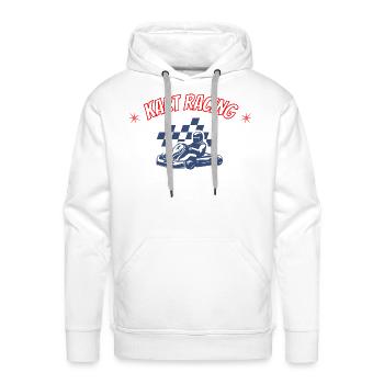Kart Racing Motorsport Karting - Men's Premium Hoodie - white - Front - Liam (192cm)