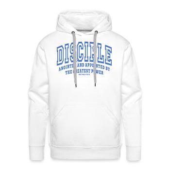 Disciple Anointed And Appointed Christian Bible - Men's Premium Hoodie - white - Front - Liam (192cm)