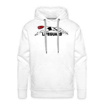 Lifeguard plunge - Men's Premium Hoodie - white - Front - Liam (192cm)