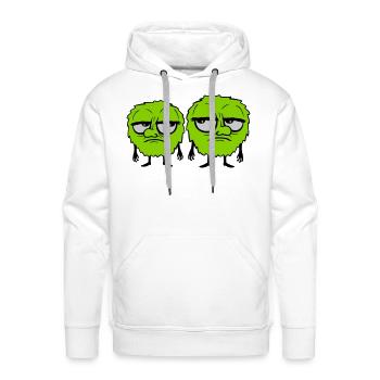 2 monsters eyes roll - Men's Premium Hoodie - white - Front - Liam (192cm)