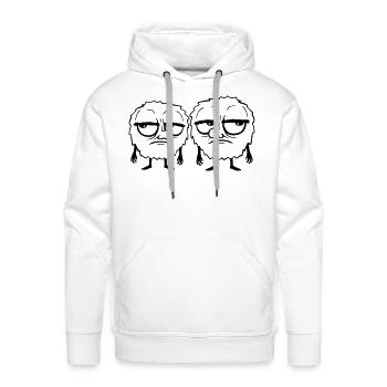 Team 2 monster annoyed - Men's Premium Hoodie - white - Front - Liam (192cm)