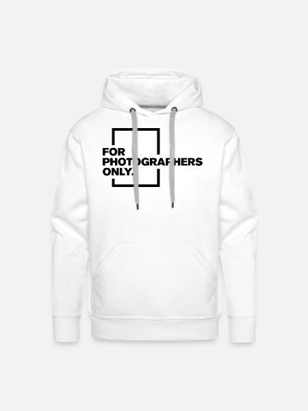 Photapher icon Logo - Men's Premium Hoodie - white
