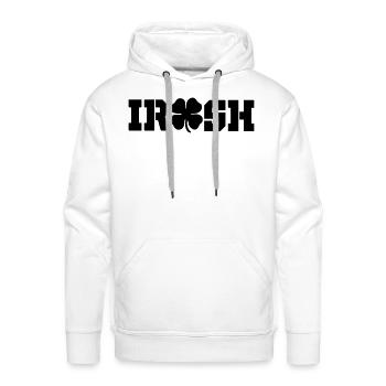 IRISH-Clover - Men's Premium Hoodie - white - Front - Liam (192cm)