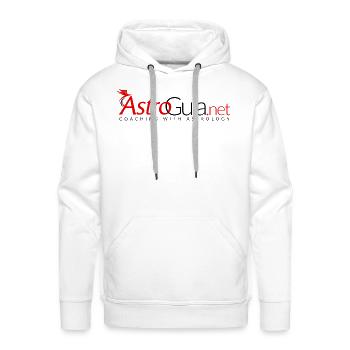 astroguia logo high resolusion - Men's Premium Hoodie - white - Front - Liam (192cm)