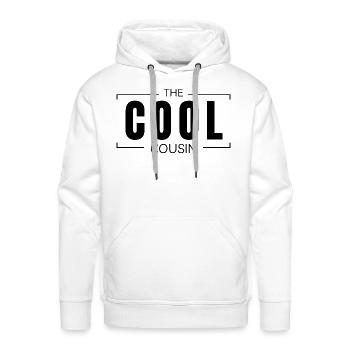 The Cool Cousin Funny Family Reunion for Relatives - Men's Premium Hoodie - white - Front - Liam (192cm)