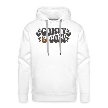 Comfy And Cozy Funny Winter Season Holiday - Men's Premium Hoodie - white - Front - Liam (192cm)