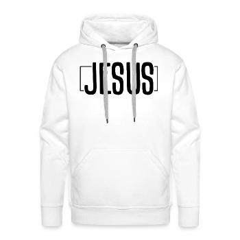 Jesus - Men's Premium Hoodie - white - Front - Liam (192cm)