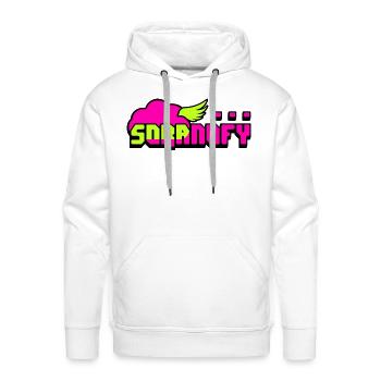 SORANOFY NY - Men's Premium Hoodie - white - Front - Liam (192cm)