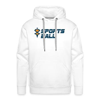 Sports Ball! - Men's Premium Hoodie - white - Front - Liam (192cm)