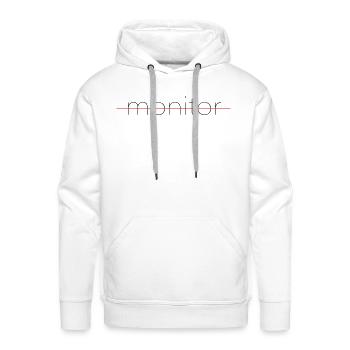 Monitor - Men's Premium Hoodie - white - Front - Liam (192cm)