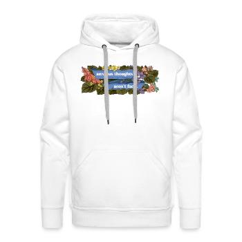 Anxious Thoughts Aren t Facts - Men's Premium Hoodie - white - Front - Liam (192cm)
