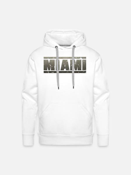Miami - Men's Premium Hoodie - white