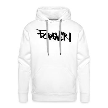 Forever Tag - Men's Premium Hoodie - white - Front - Liam (192cm)