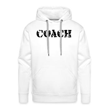 Coach - Men's Premium Hoodie - white - Front - Liam (192cm)